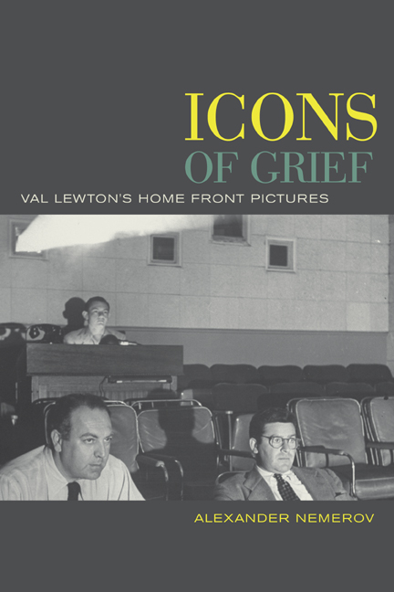 Couverture du livre : Icons of Grief - Val Lewton's Home Front Pictures