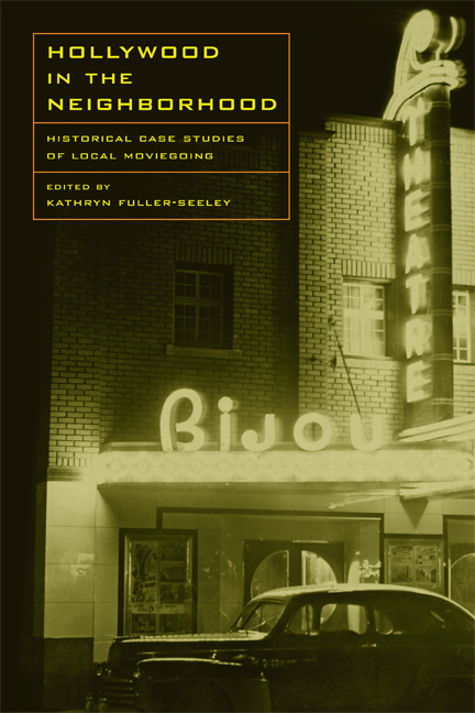 Couverture du livre : Hollywood in the Neighborhood - Historical Case Studies of Local Moviegoing