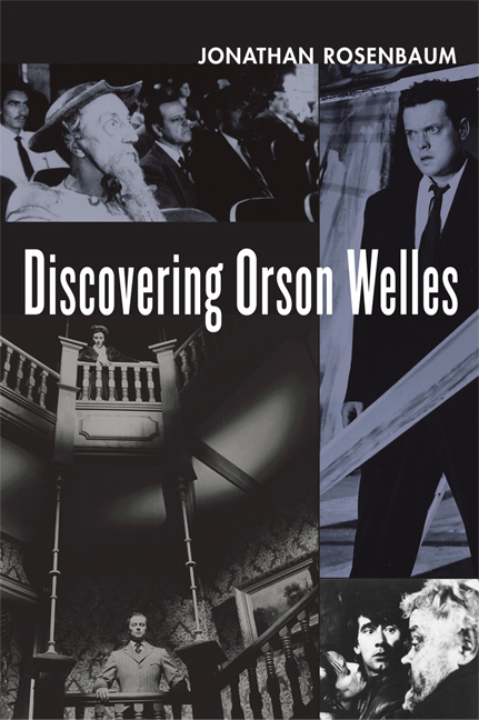 Book cover: Discovering Orson Welles