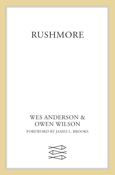 Book cover: Rushmore - A Screenplay