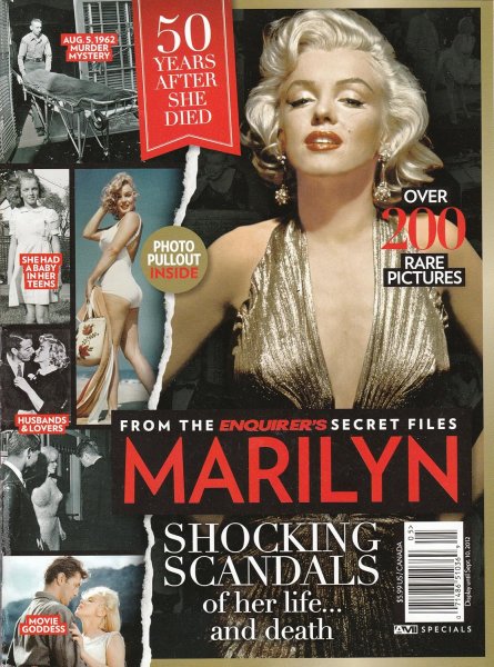Couverture du livre : Marilyn Monroe - Shocking Scandals of her life... and death