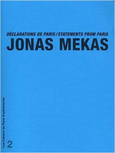Cover of the book Déclarations de Paris - by Jonas Mekas