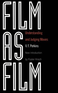 Couverture du livre Film As Film - de V. F. Perkins
