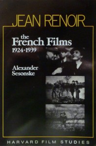 Couverture du livre Jean Renoir - de Alexander Sesonske
