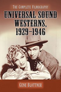 Couverture du livre Universal Sound Westerns, 1929–1946 - de Gene Blottner