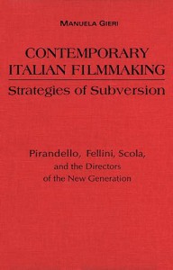 Couverture du livre Contemporary Italian Filmmaking - de Manuela Gieri