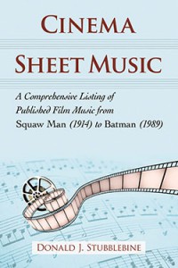 Couverture du livre Cinema Sheet Music - de Donald J. Stubblebine