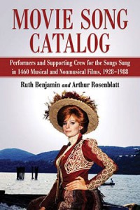 Couverture du livre Movie Song Catalog - de Ruth Benjamin et Arthur Rosenblatt
