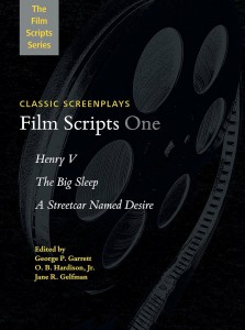 Couverture du livre Film Scripts One - Sous la direction de George P Garrett Jr., O. B. Hardison et Jane R. Gelfman