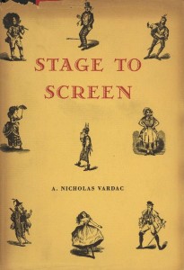 Couverture du livre Stage to screen - de A.&nbsp;Nicholas&nbsp;Vardac